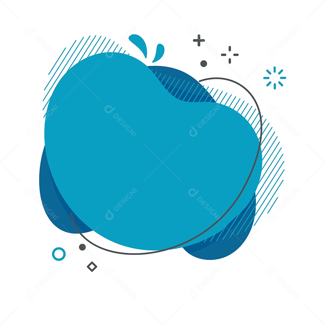 Forma Abstrata Azul Vetor EPS