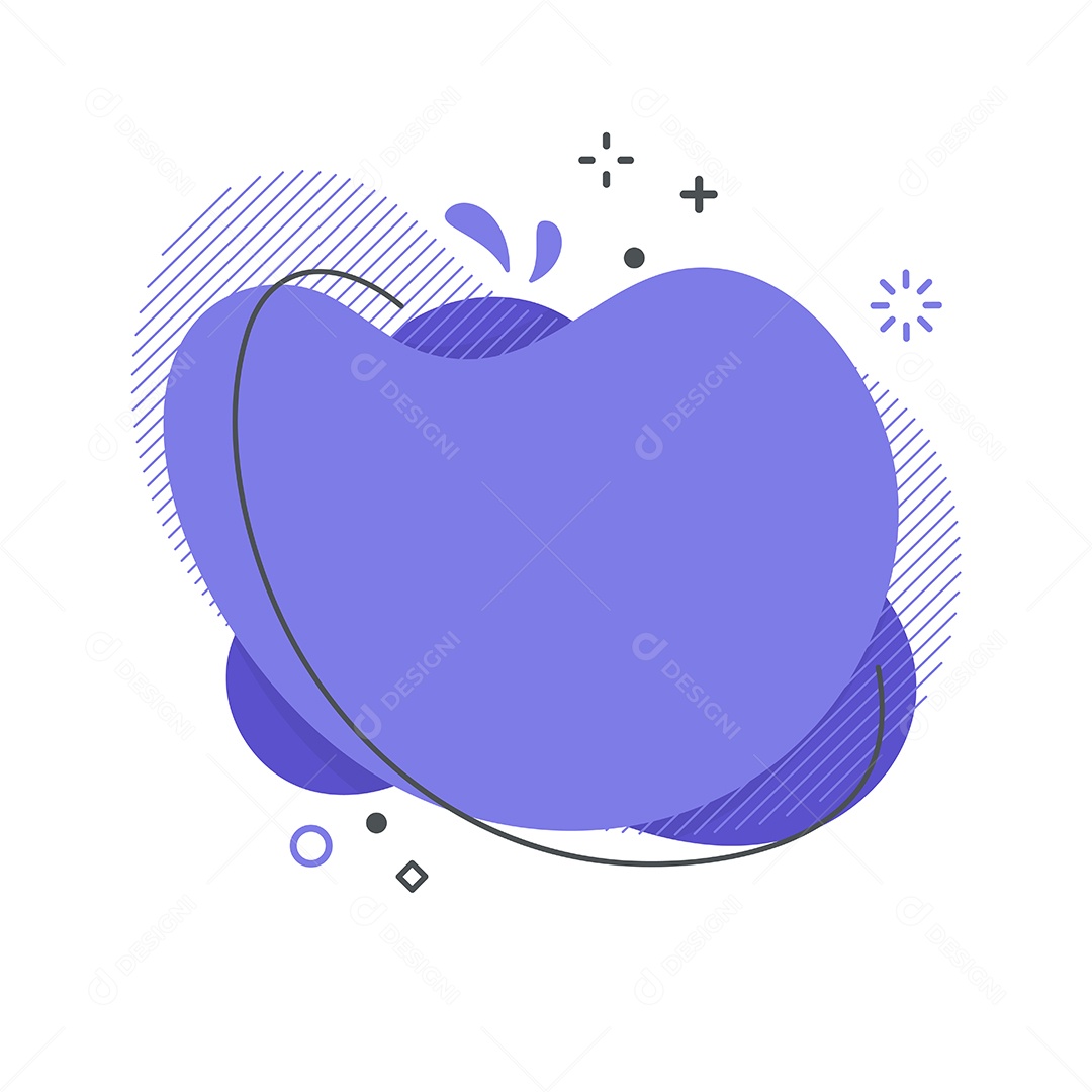 Forma Abstrata Roxa Vetor EPS