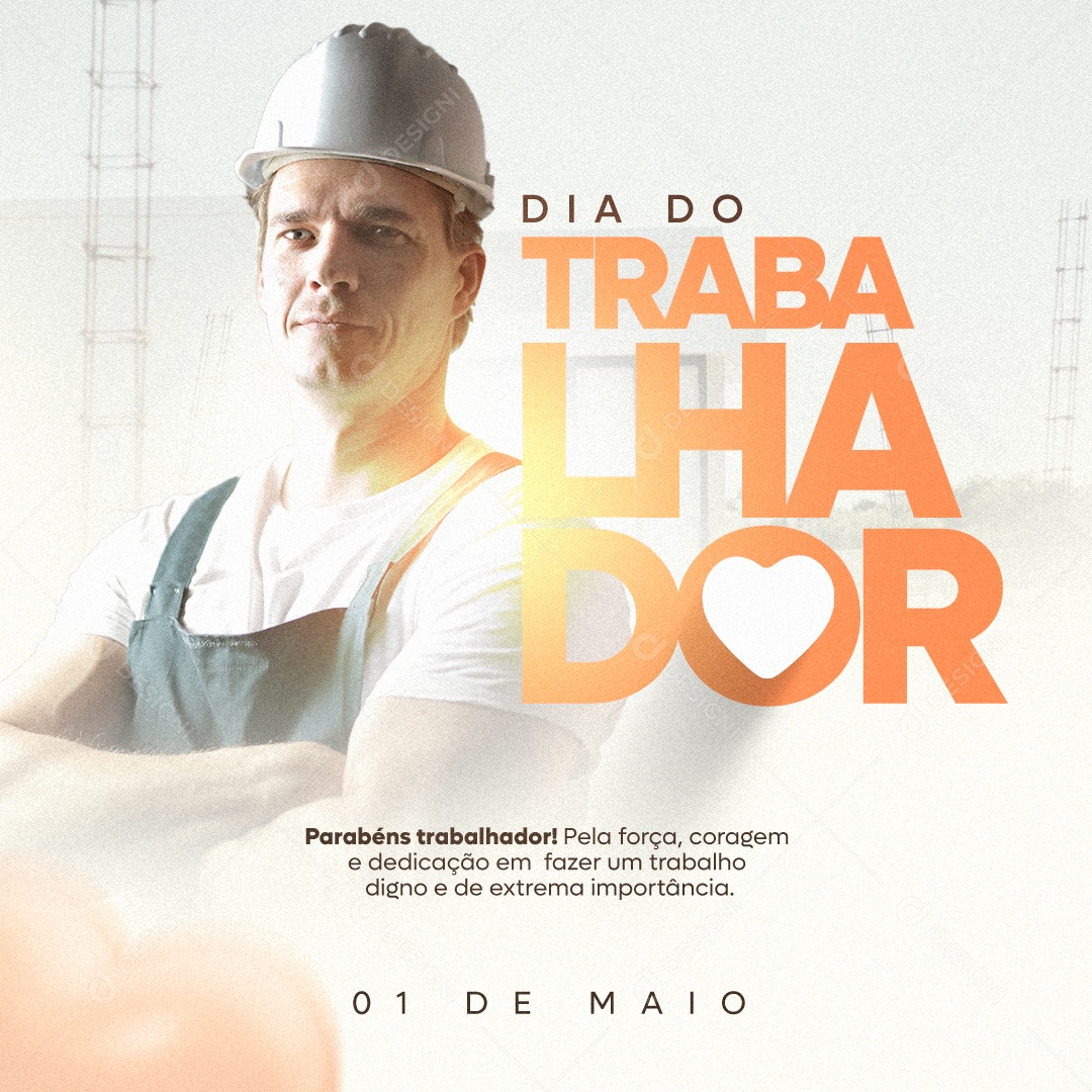 Social Media Dia Do trabalhador Digno De Extrema Importância PSD Editavel