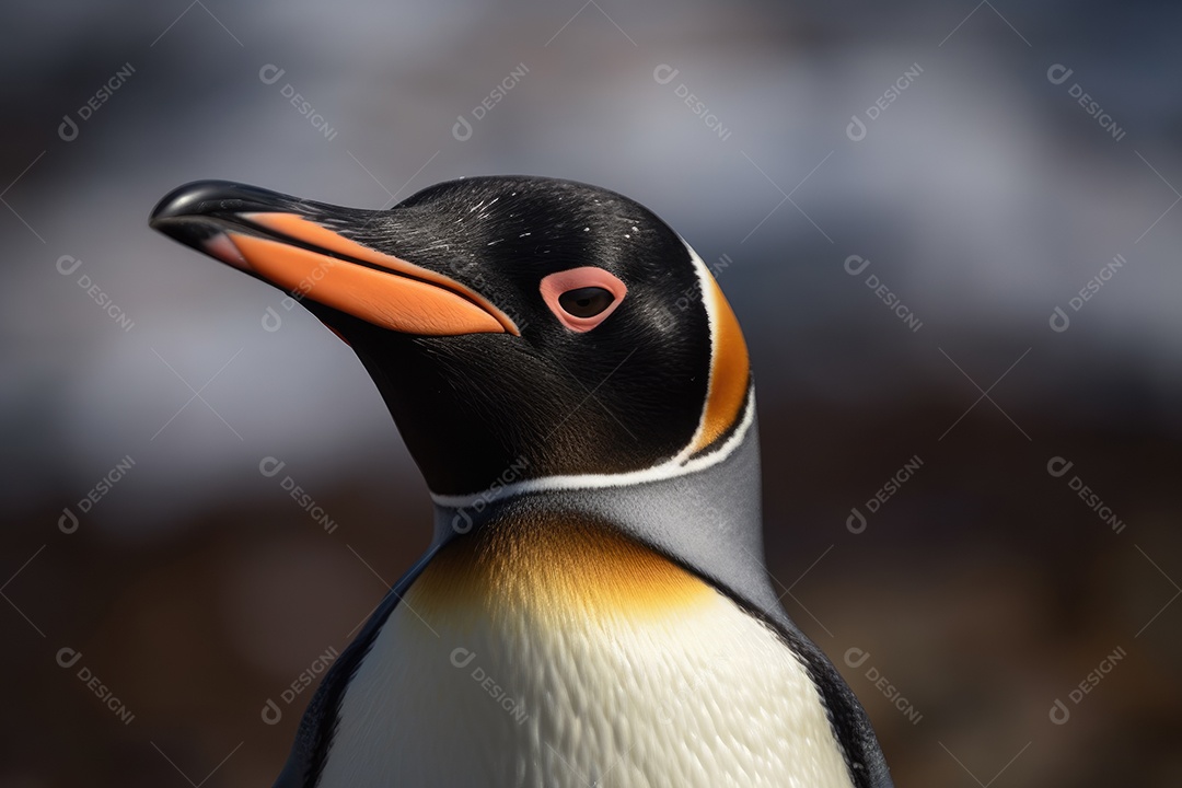 Pinguim olhando para a câmera