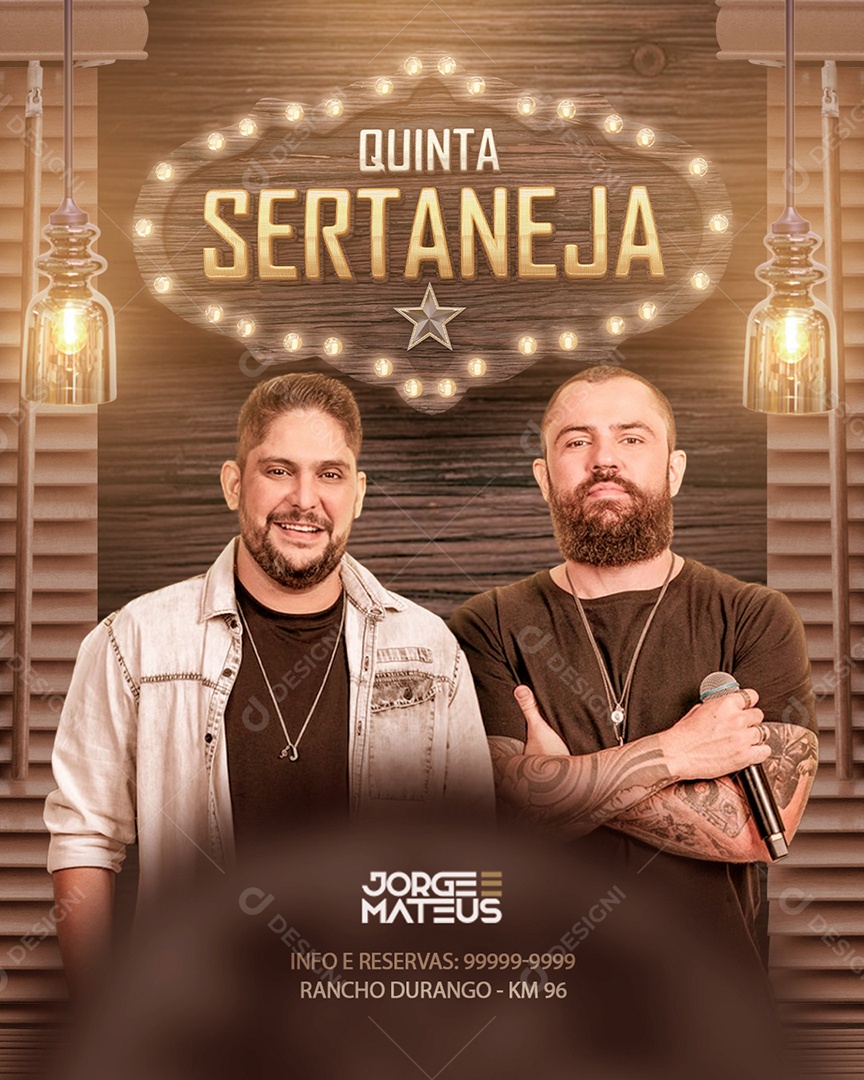 Social Media Story Quinta Sertaneja Jorge E Mateus PSD Editavel