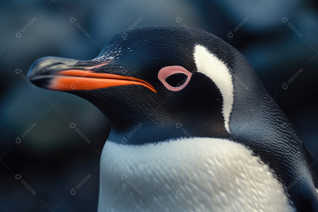 Pinguim olhando para a câmera