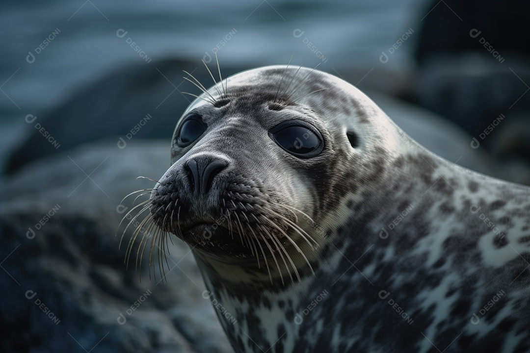 Foca olhando para a câmera