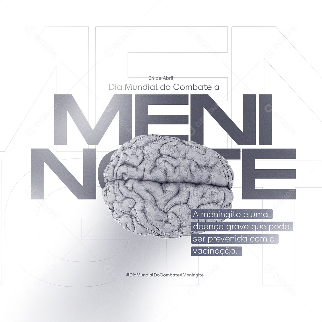 A Meningite É Uma Doença Grave Dia Mundial Da Meningite Social Media PSD Editável