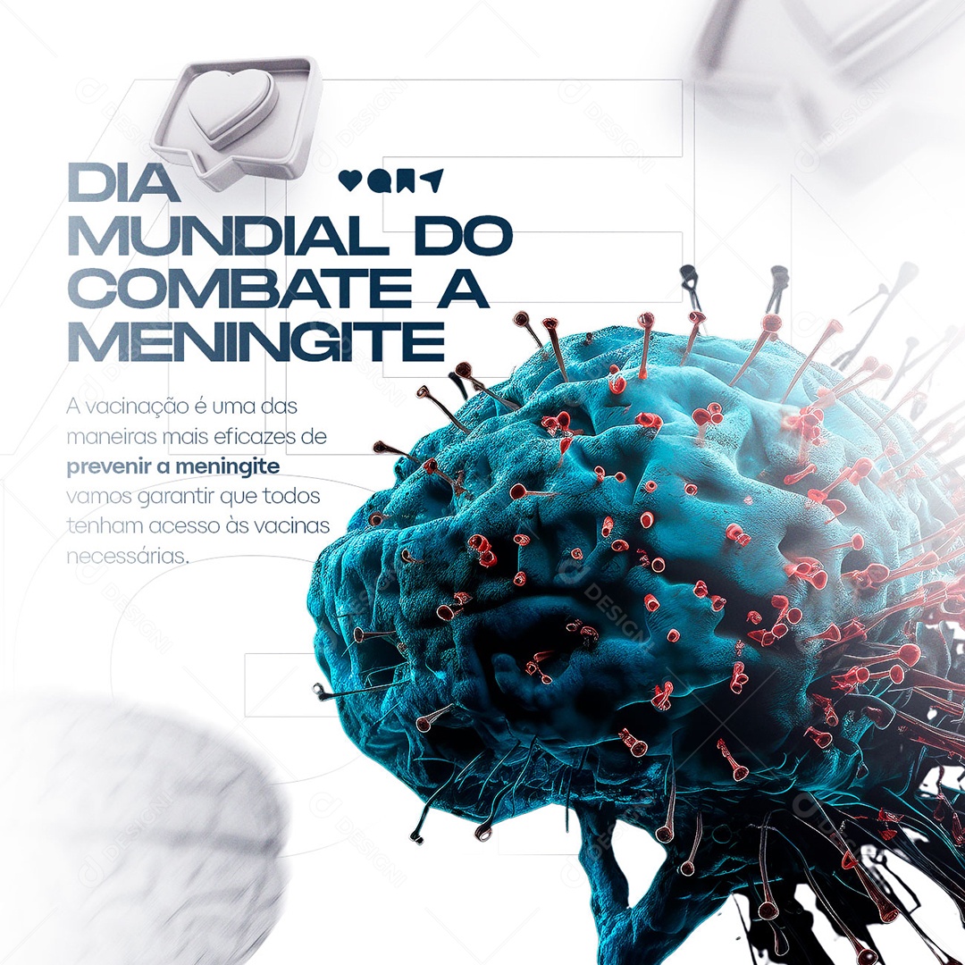 Social Media Dia Mundial Da Meningite 24 De Abril Social Media PSD Editável