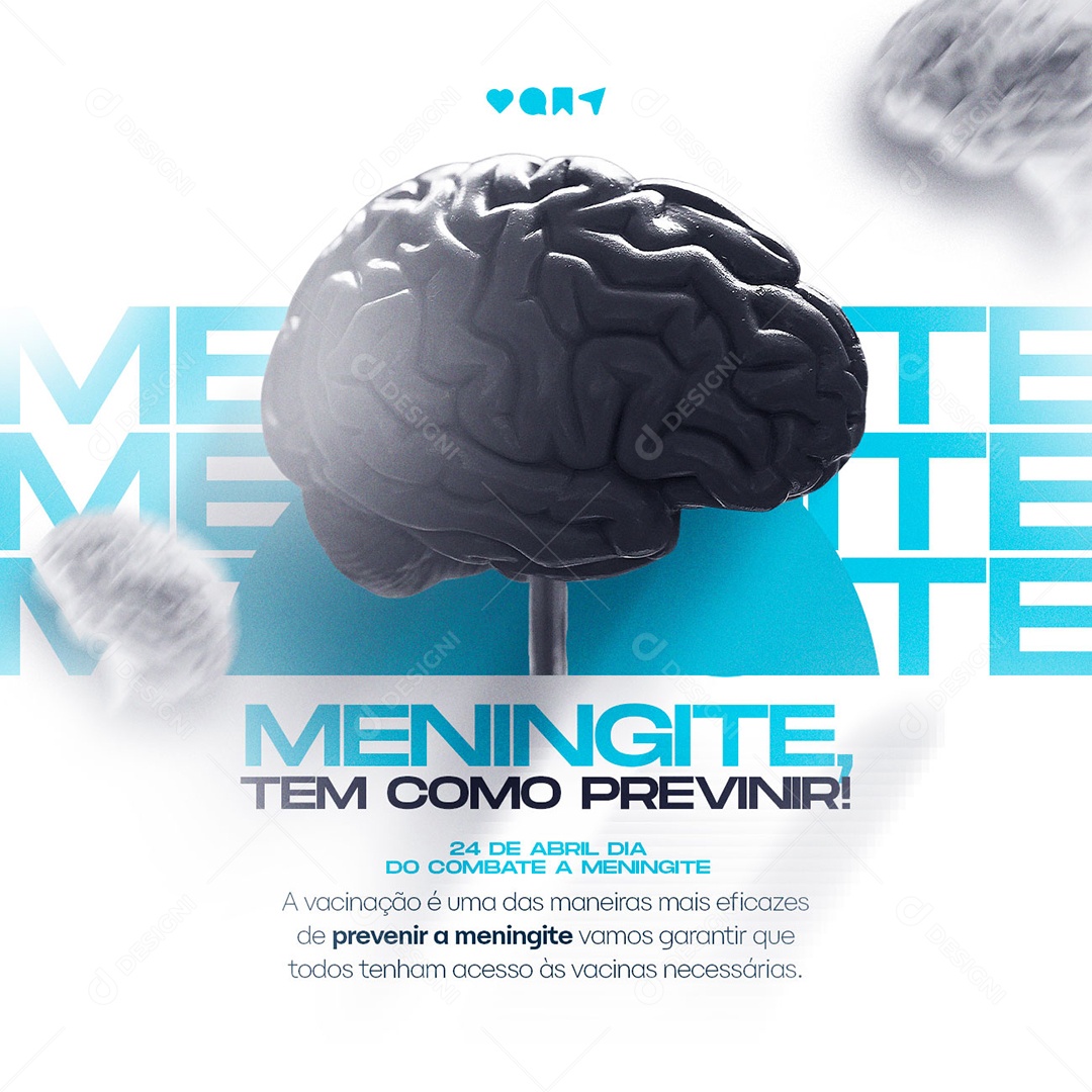 Dia Mundial Da Meningite 24 De Abril Social Media PSD Editável