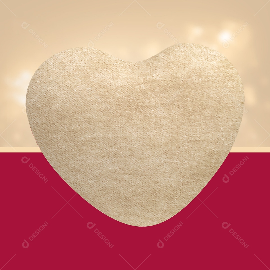 Coração Branco Elemento 3D Para Composição PSD