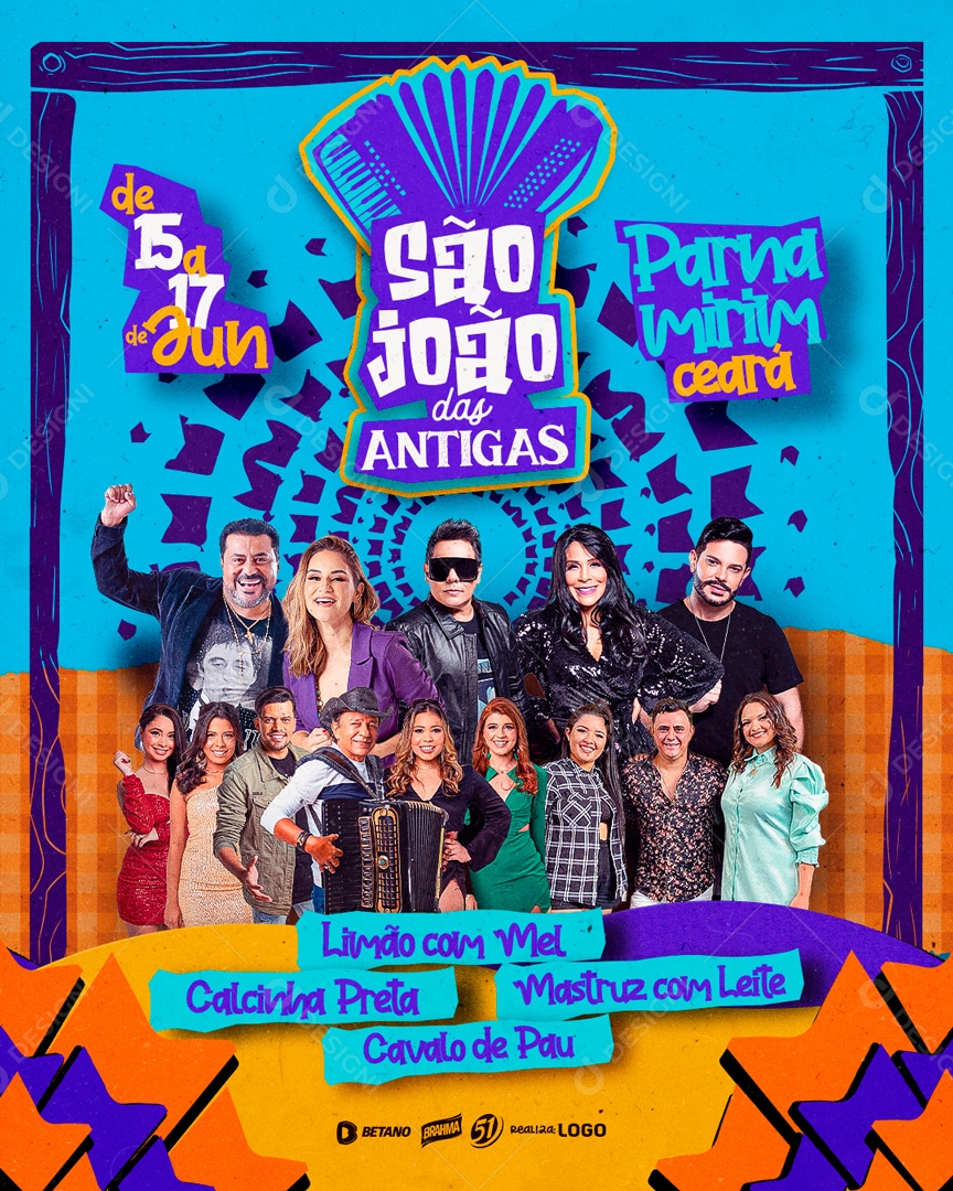Social Media Story São João Das Antigas Flyer Parnamirim PSD Editavel