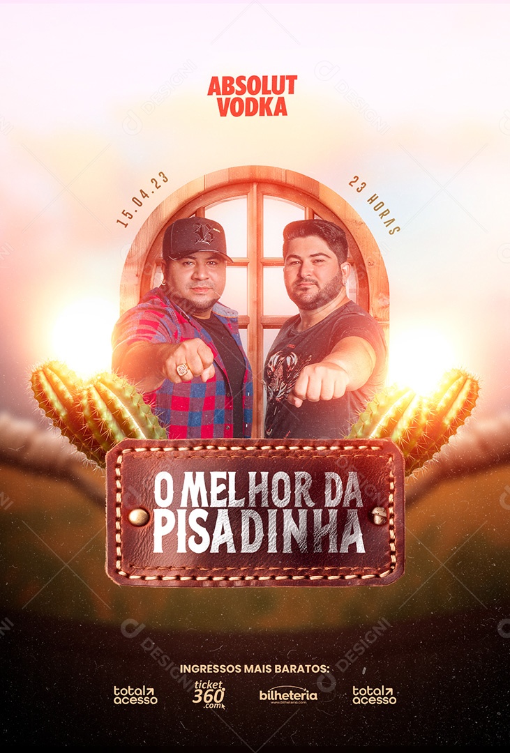 O Melhor Da Pisadinha Flyer Os Barões Da Pisadinha Social Media PSD Editável