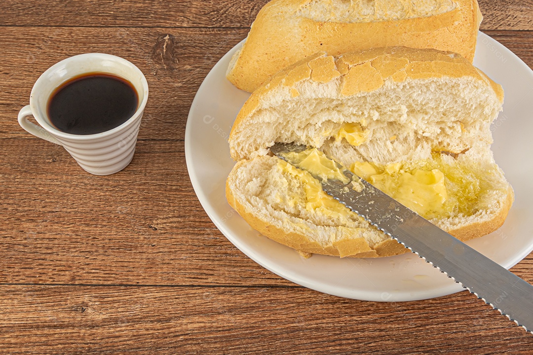 Pão Francês de Trigo Brasileiro.