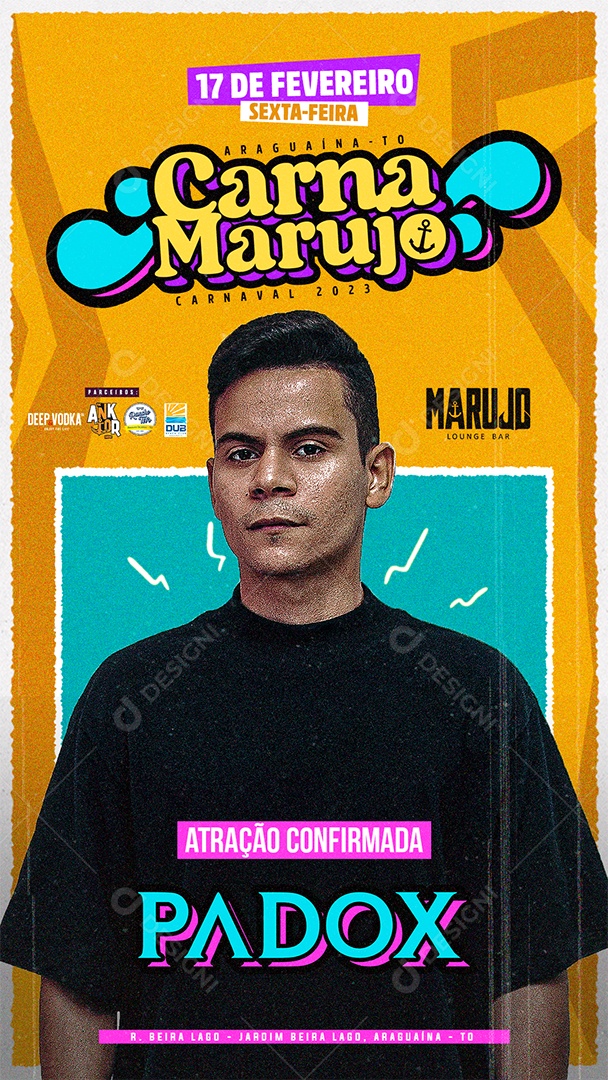 Social Media Flyer Story Carna Marujo Padox PSD Editavel