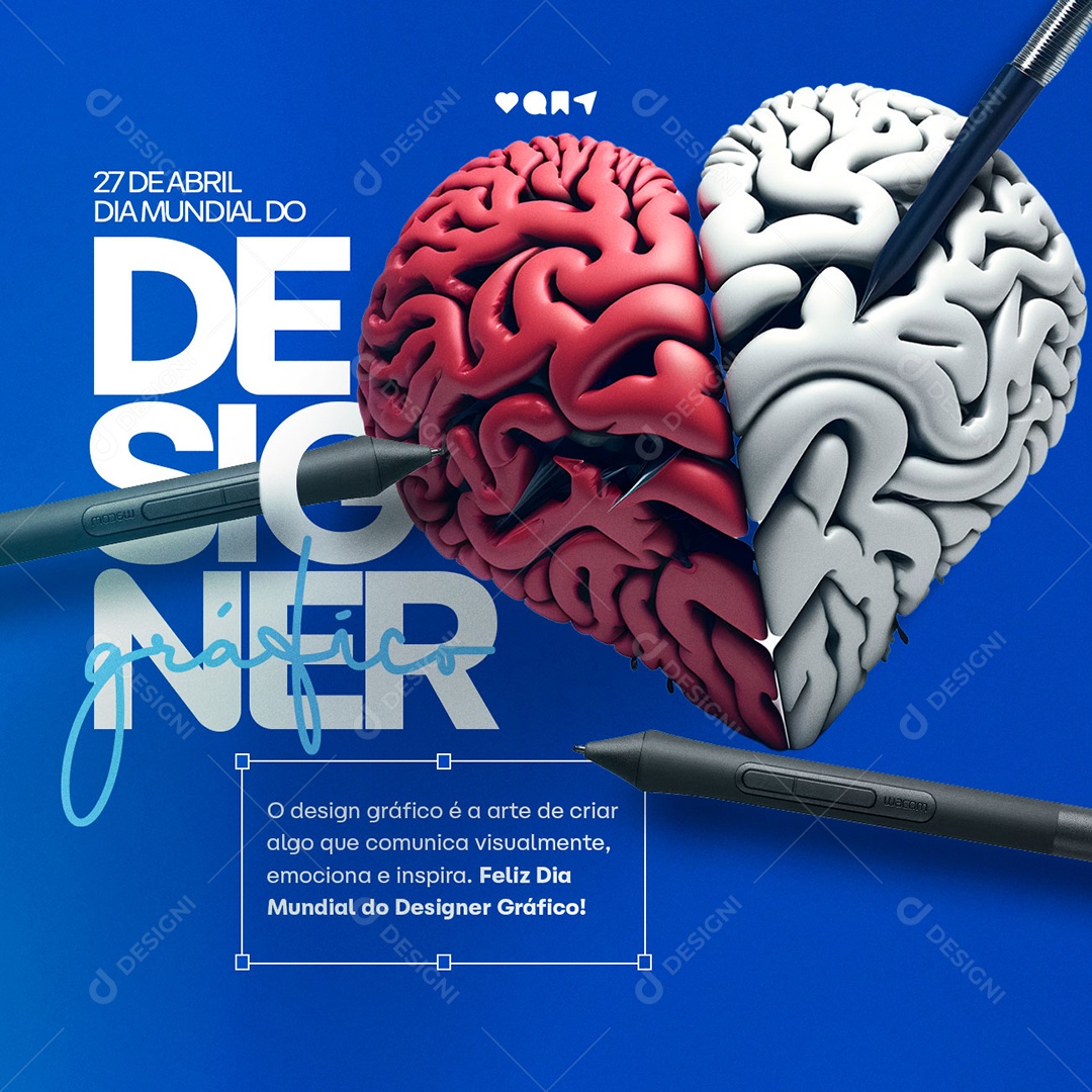 É A Arte De Criar Algo Dia Mundial Do Designer Gráfico Social Media PSD Editável