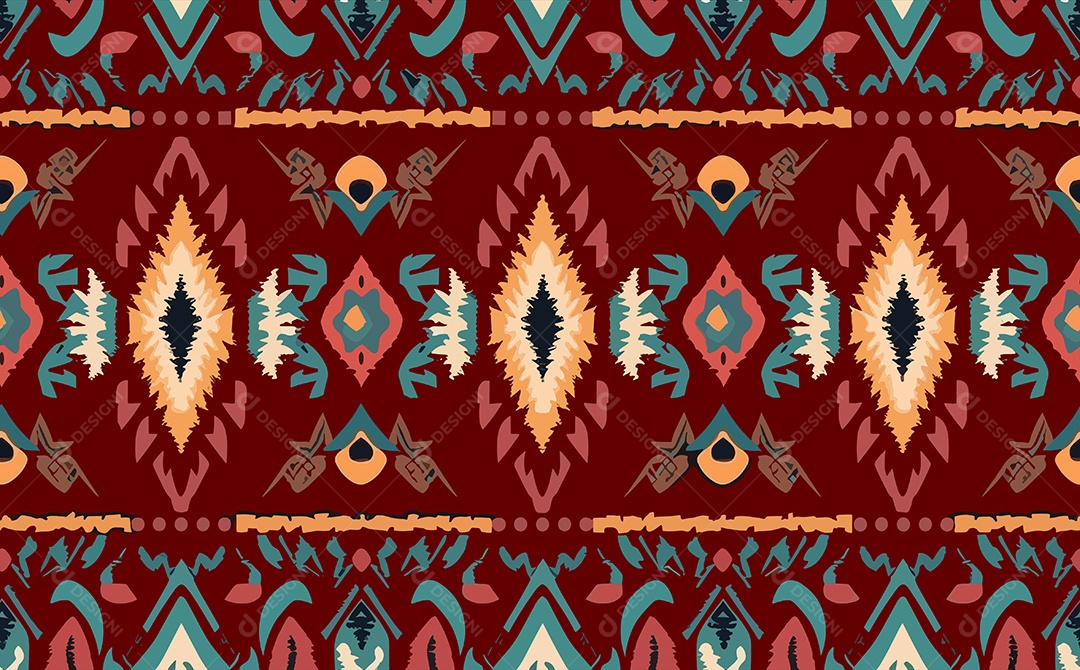 Padrão de Tapete Ilustração Vetor EPS