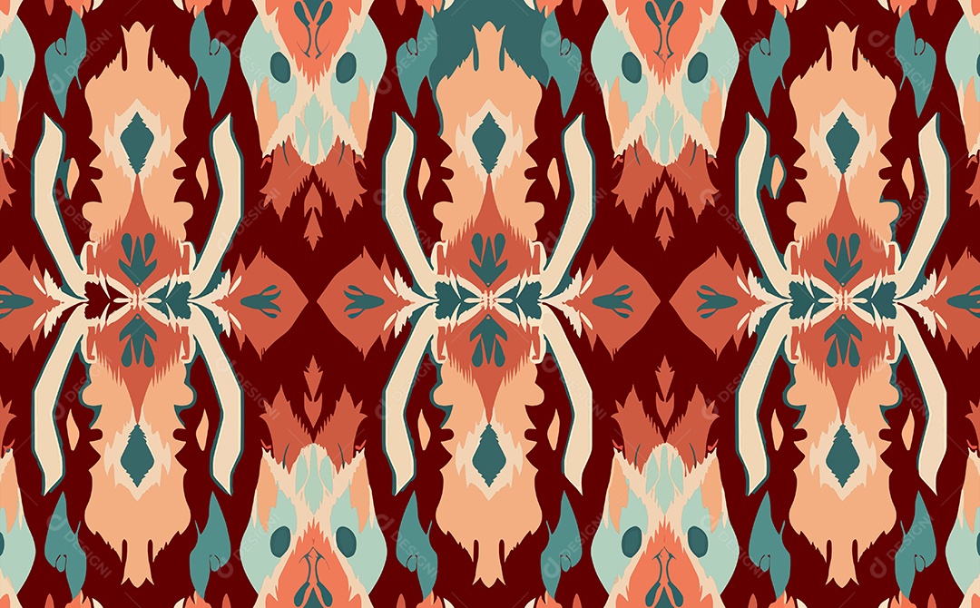 Padrão de Tapete Ilustração Vetor EPS