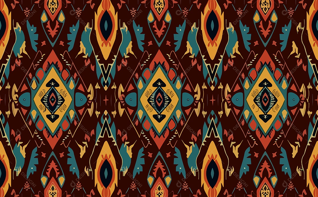 Padrão de Tapete Ilustração Vetor EPS