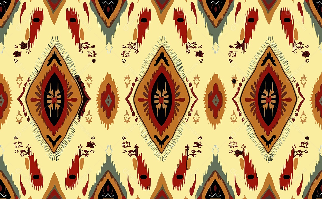 Padrão de Tapete Ilustração Vetor EPS