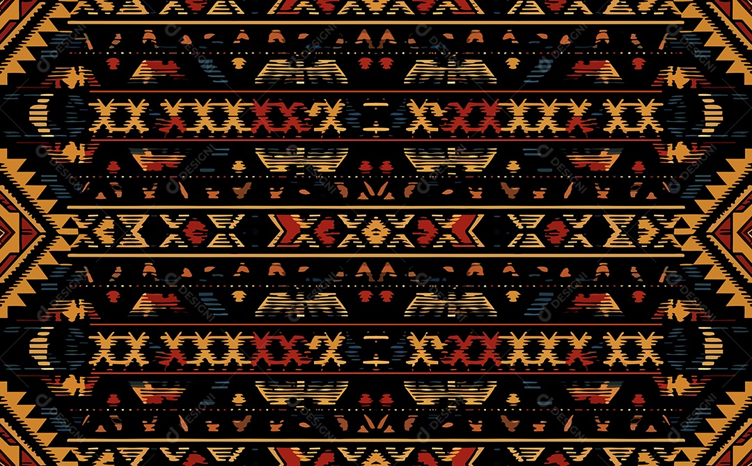 Padrão de Tapete Ilustração Vetor EPS