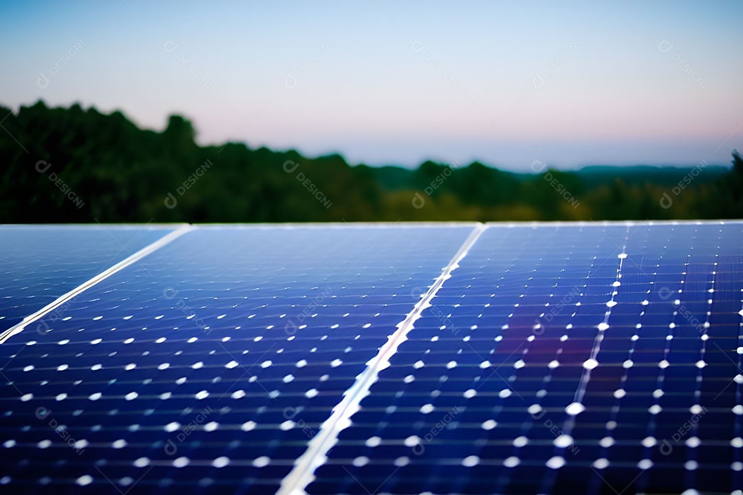 Placa solar de tecnologia, fonte alternativa de eletricidade. conceito de recursos sustentáveis ​​e energia renovável.