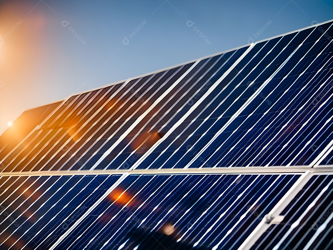 Placa solar de tecnologia, fonte alternativa de eletricidade. conceito de recursos sustentáveis ​​e energia renovável.