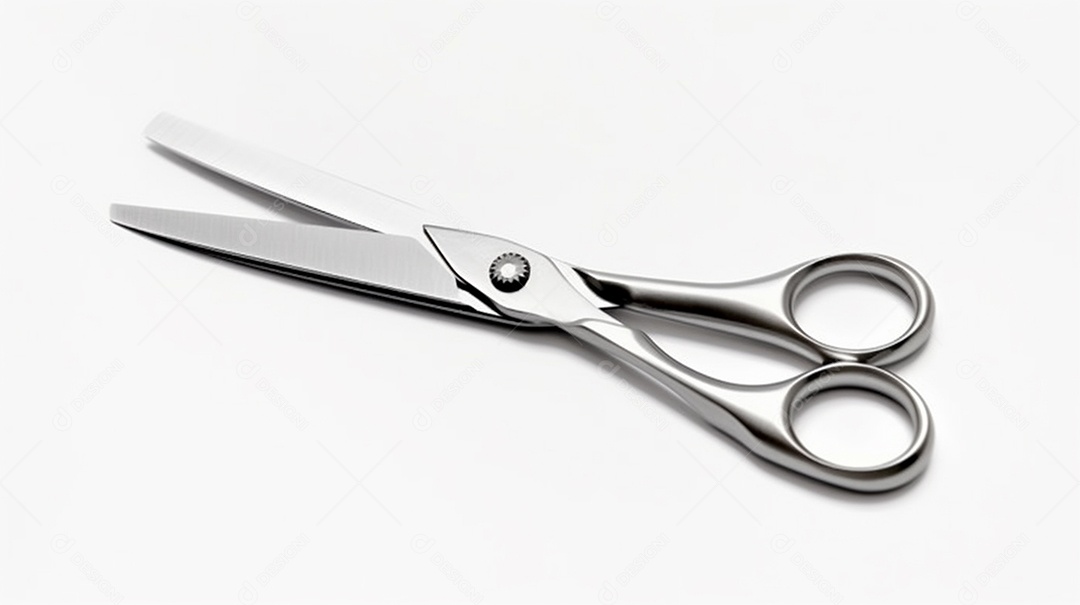 Tesoura isolada no fundo branco