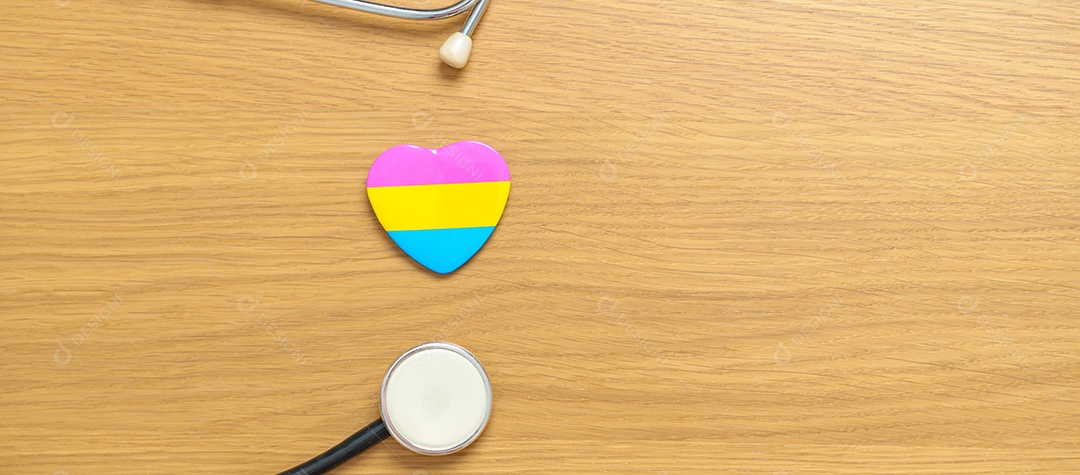 Dia do Orgulho Pansexual e conceito do mês do orgulho LGBT.