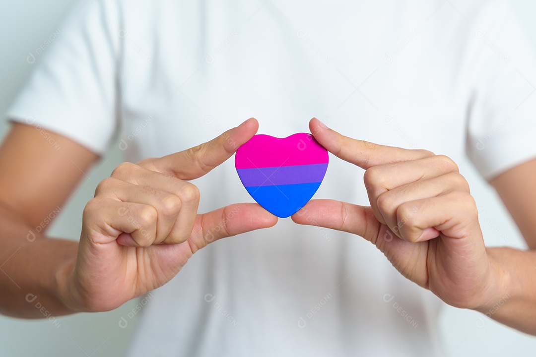 Bissexualidade Comemore o Dia e o mês do orgulho LGBT, LGBTQ+ ou LGBTQ