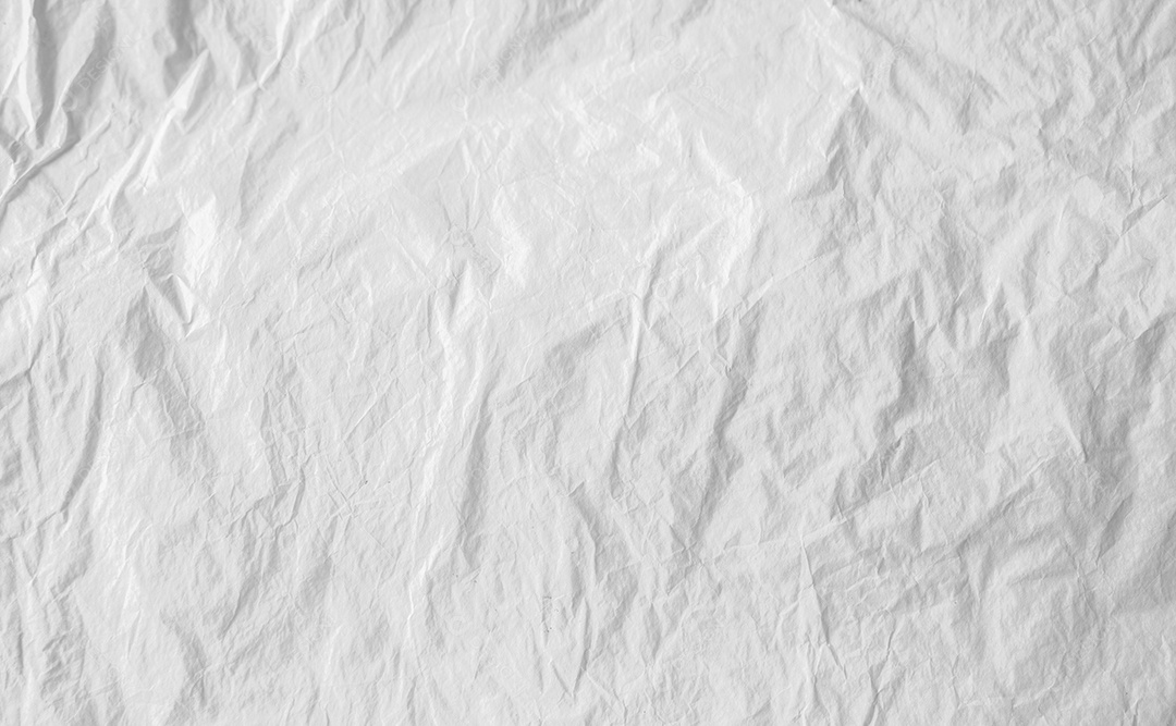 Fundo de textura de papel branco amassado