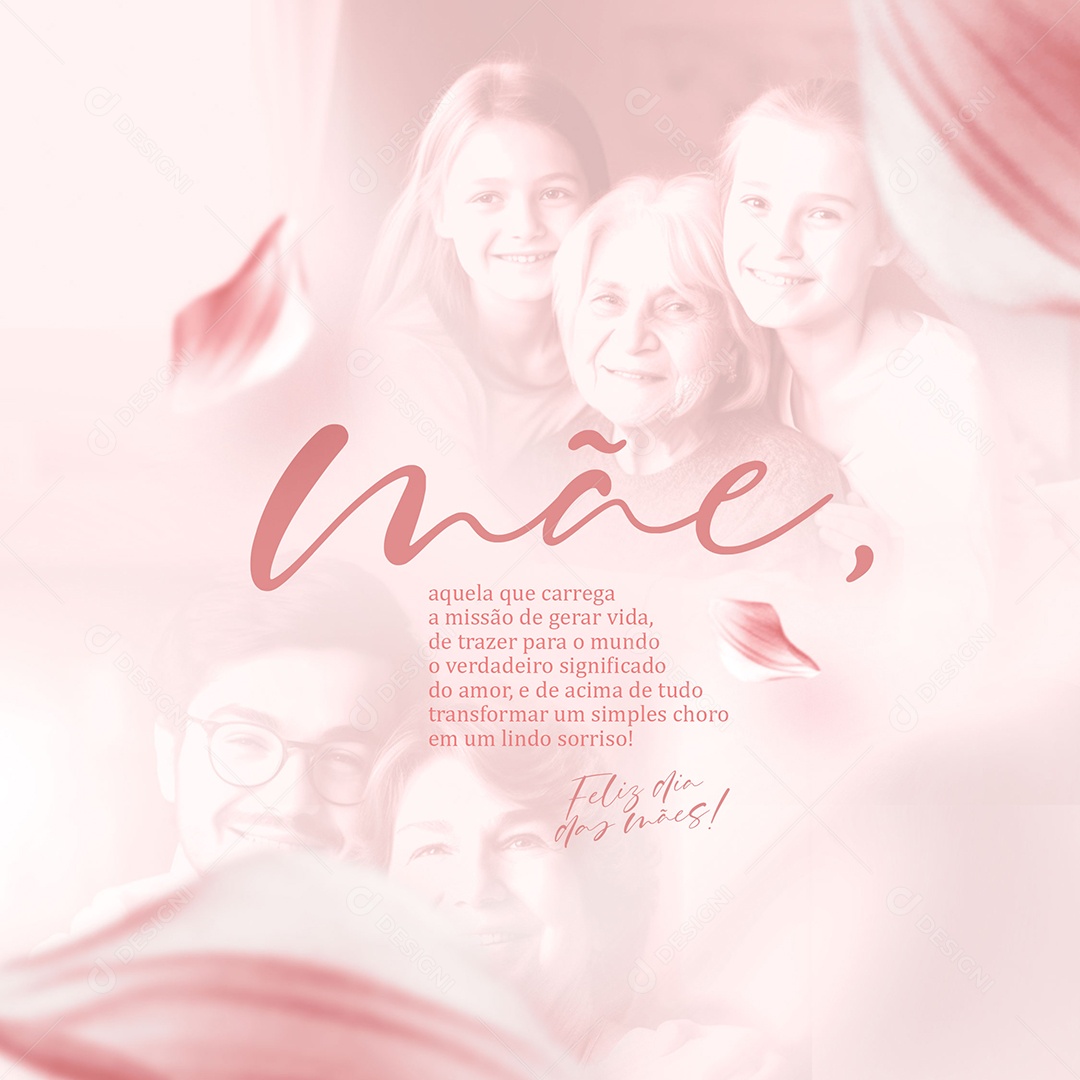 Social Media Dia Das Mães A Missão De Gerar Vida PSD Editável