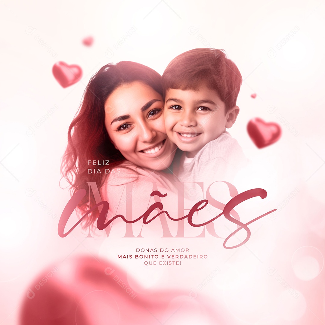Social Media Dia Das Mães Maias Bonito E Verdadeiro PSD Editavel