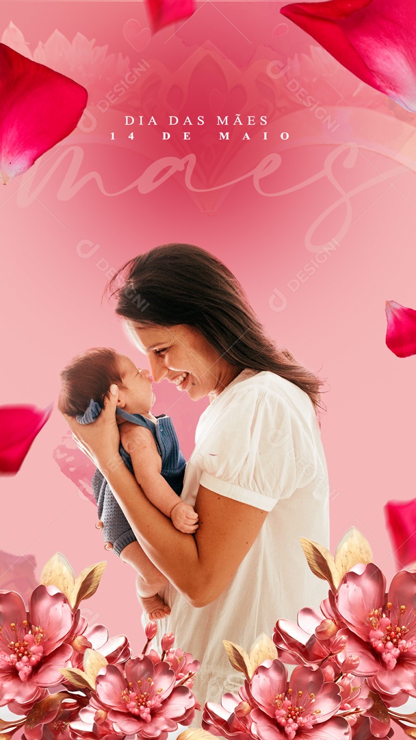 Social Media Story Dia Das Mães 14 De Maio PSD Editavel