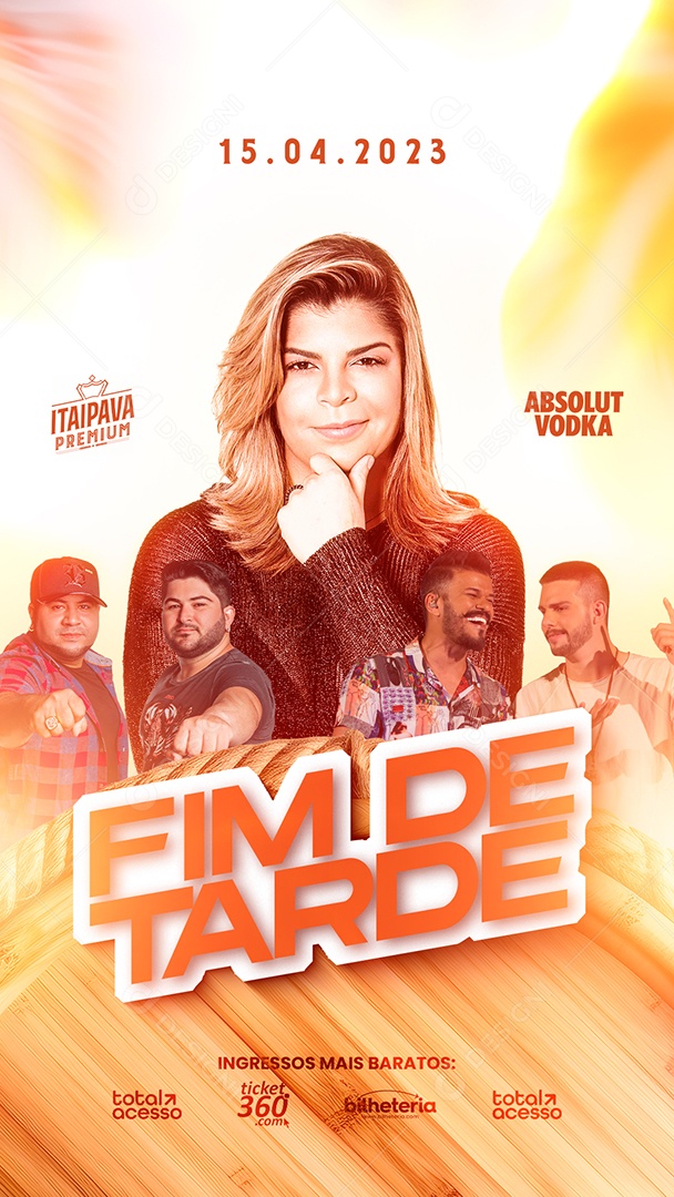 Story Fim De Tarde Flyer Social Media PSD Editável