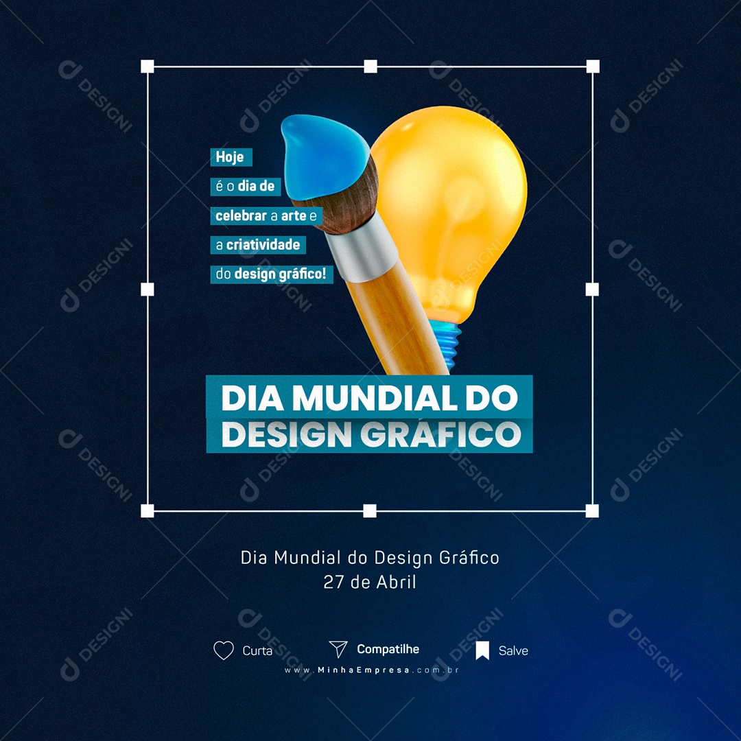 Dia Mundial Do Designer Gráfico 27 De Abril Social Media PSD Editável