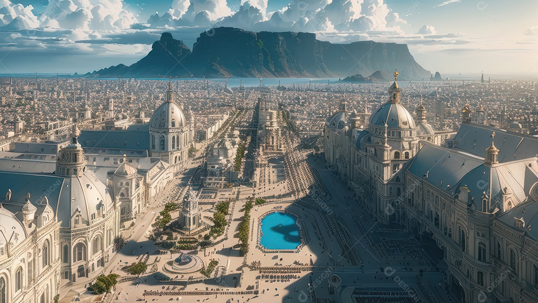 Linda imagem realista de igreja.