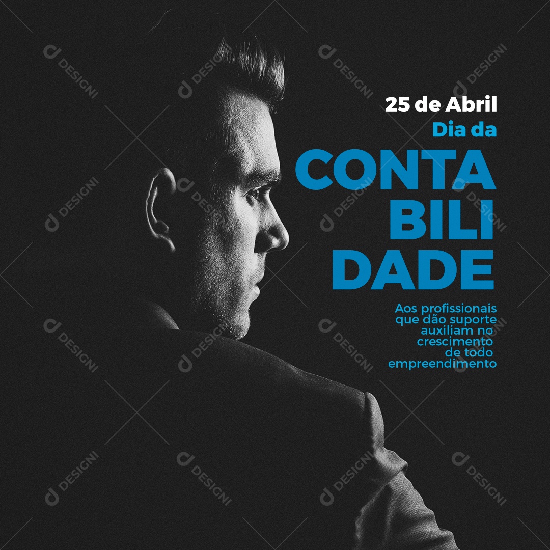 Social Media Dia Da Contabilidade Auxiliam No Crescimento PSD Editável