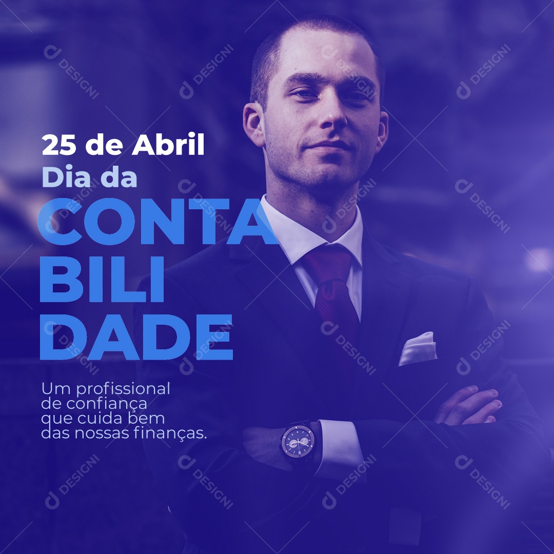 Social Media 25 De Abril Dia Da Contabilidade PSD Editavel