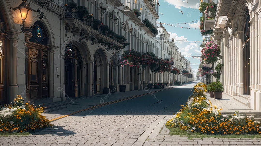 Linda imagem realista de igreja.