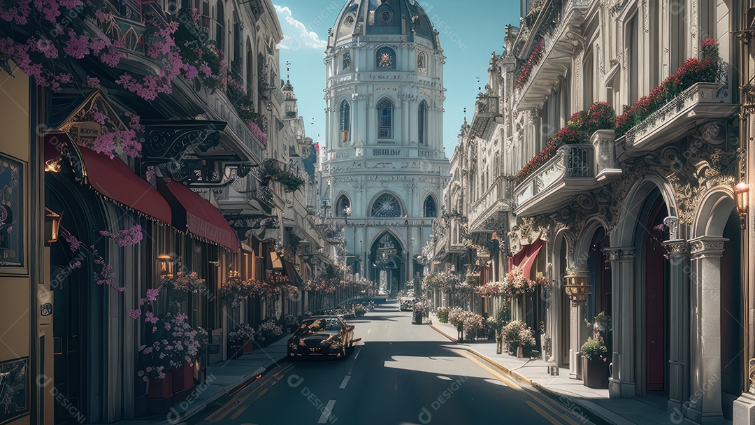 Linda imagem realista de igreja.