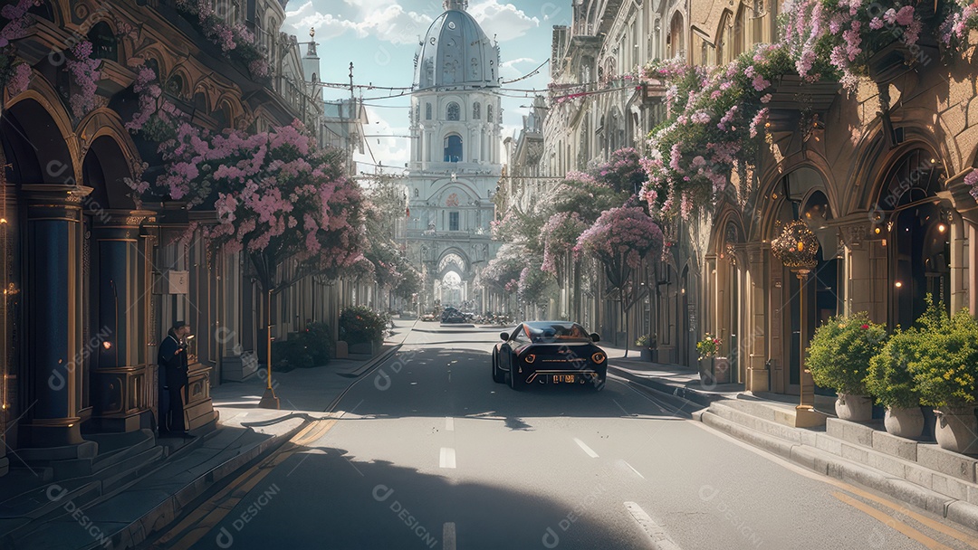 Linda imagem realista de igreja.