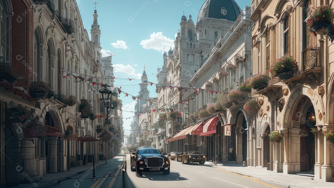 Linda imagem realista de igreja.