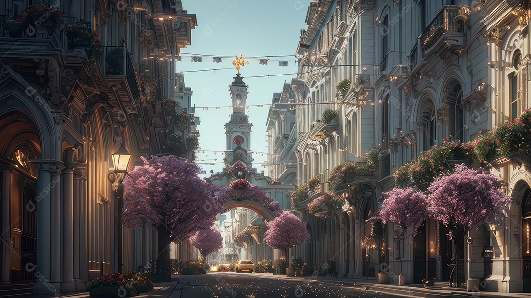 Linda imagem realista de igreja.