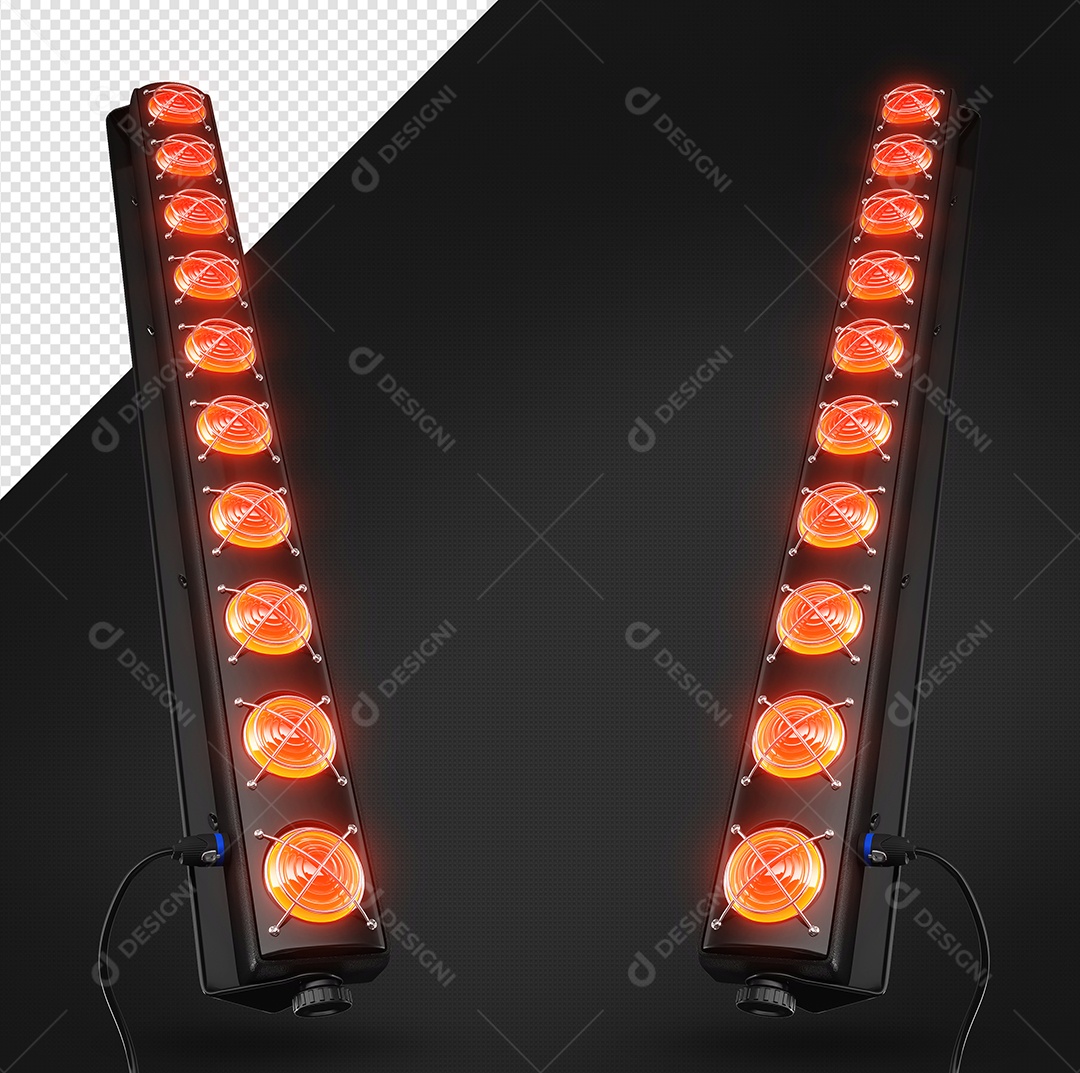 Led De Luz Elemento 3D Para Composição PSD