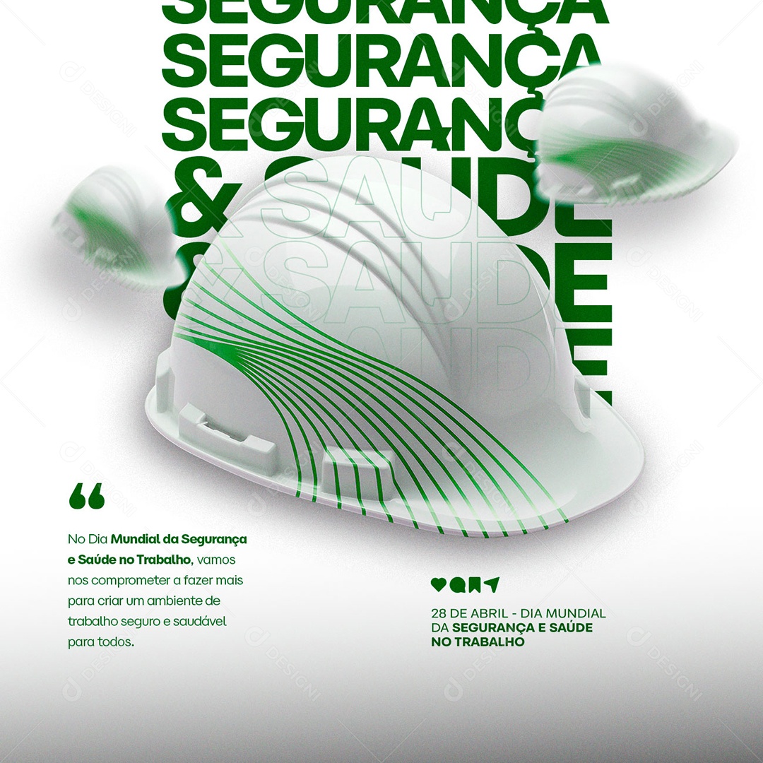 Dia Mundial Da Segurança E Saúde No Trabalho 28 De Abril Social Media PSD Editável