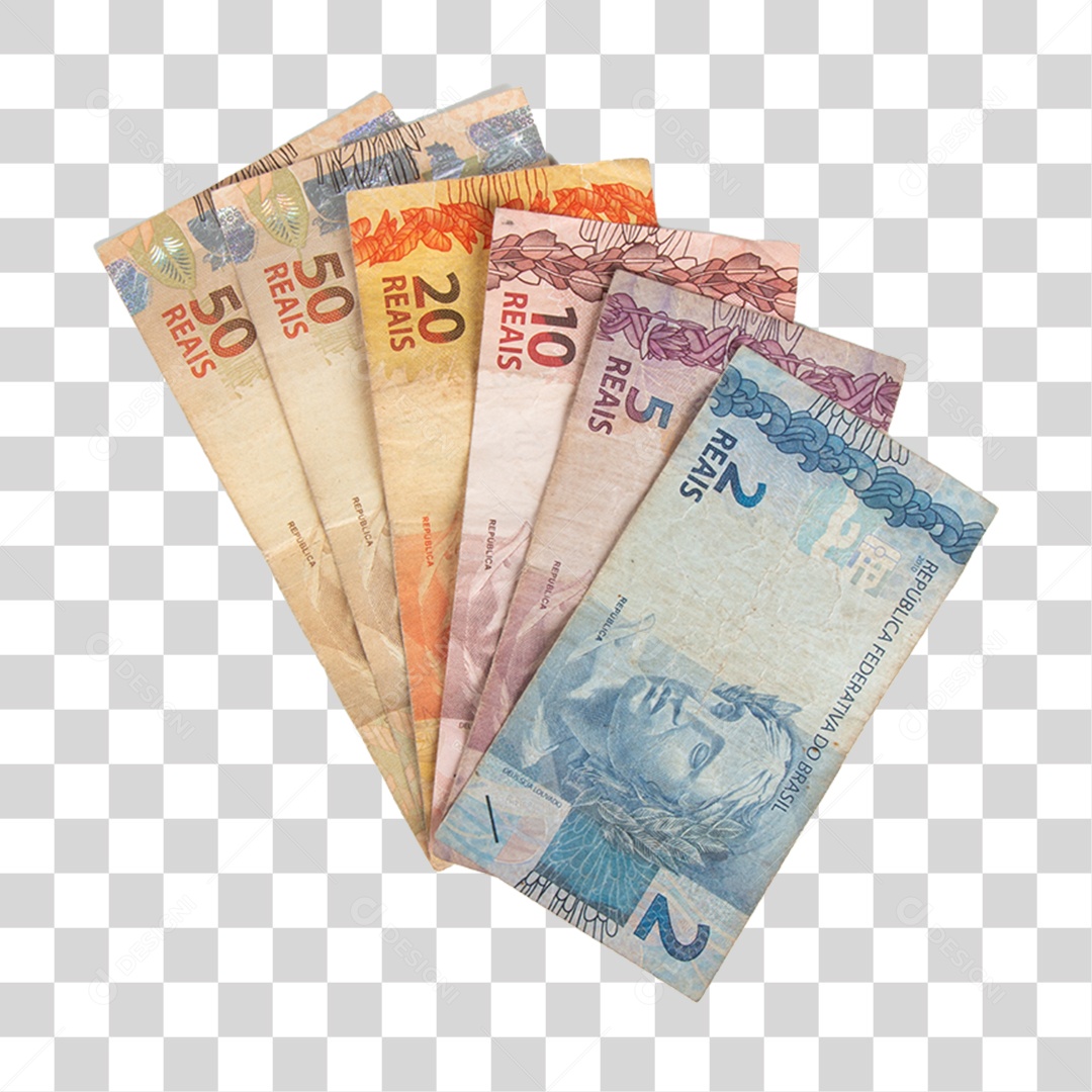 Notas de Dinheiro PNG Transparente
