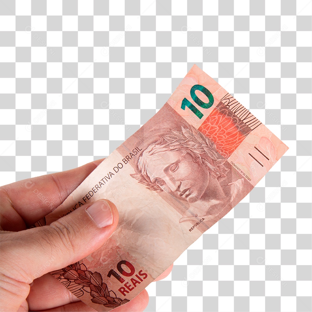 Mão Notas de Dinheiro PNG Transparente