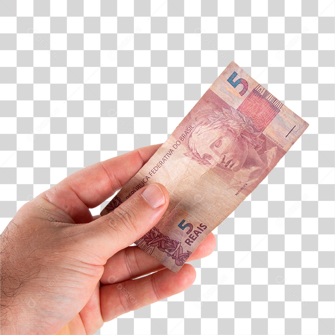 Mão Notas de Dinheiro PNG Transparente