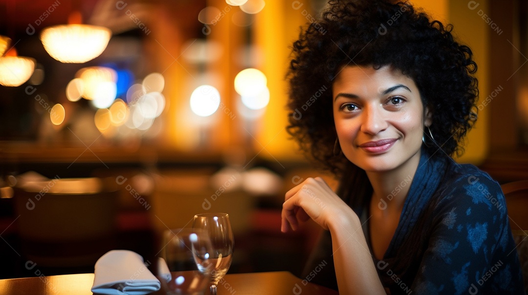 Mulher bonita olhando para a câmera