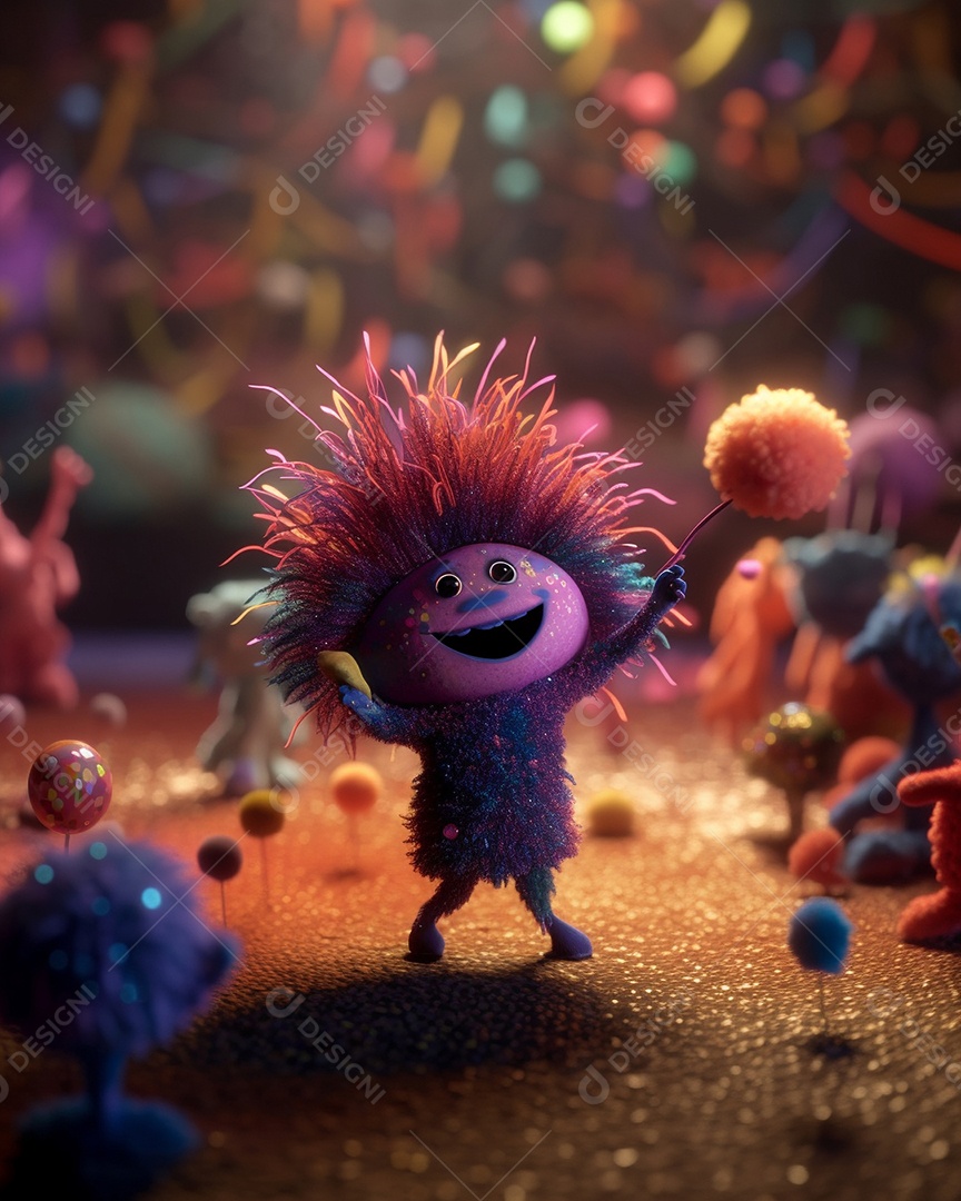 Personagem de vírus divertido. Para material educacional para crianças