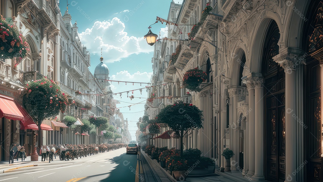 Linda imagem realista de igreja.