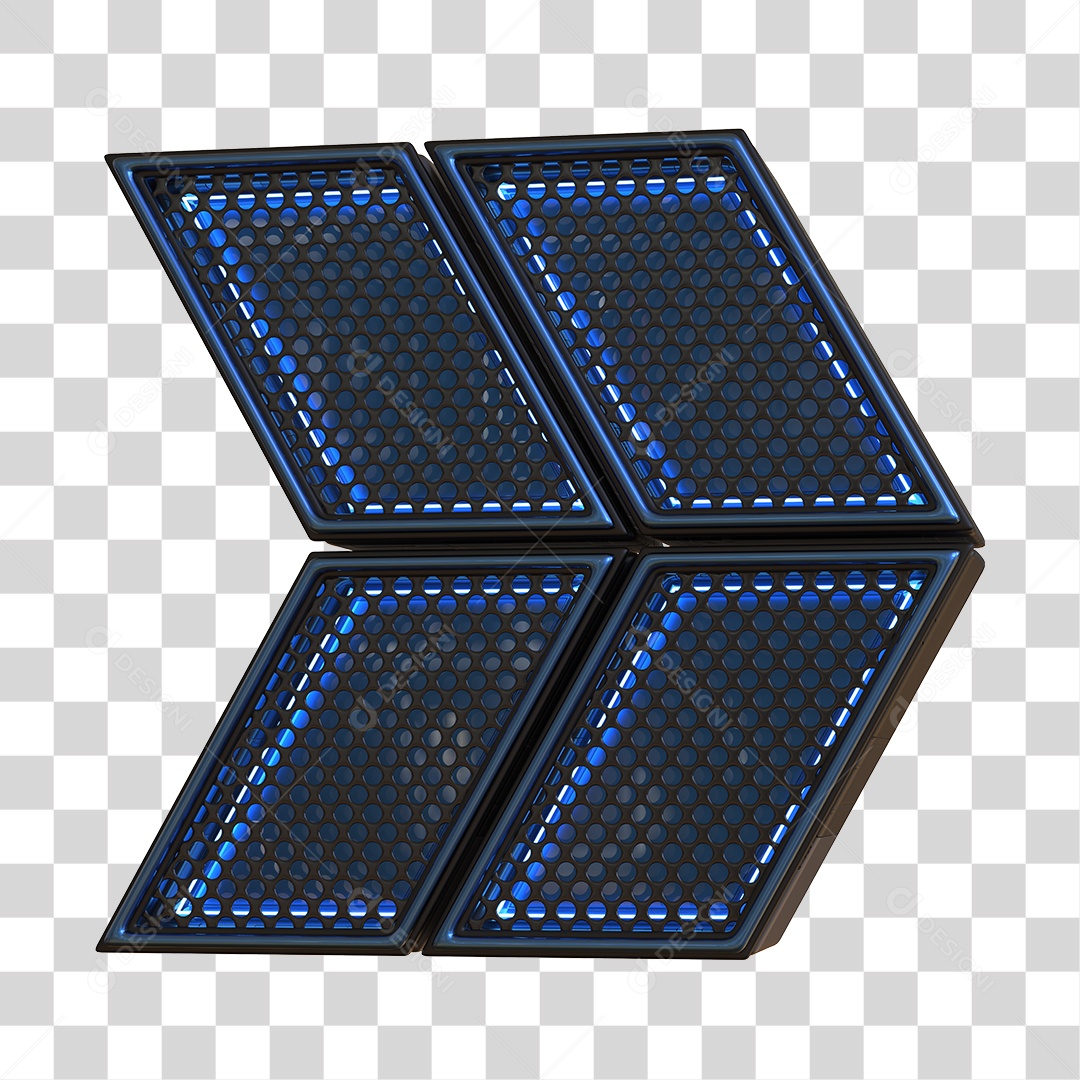 Seta Neon De Festa Elemento 3D PNG Transparente