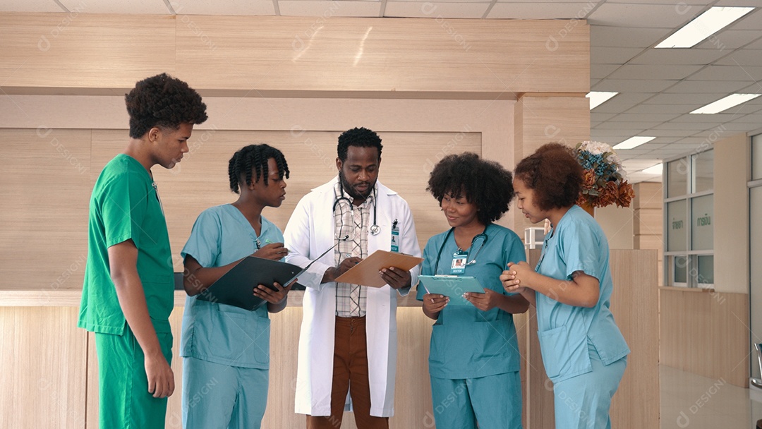 Equipe médica do hospital